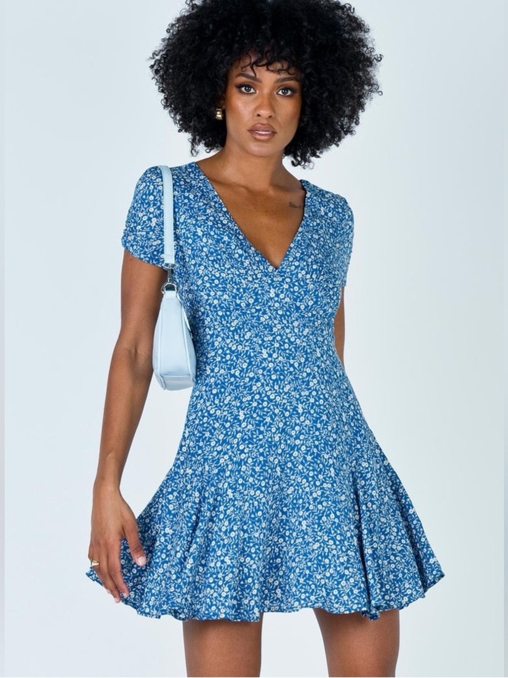 Princess Polly The Sting Mini Dress in Blue
Size 8